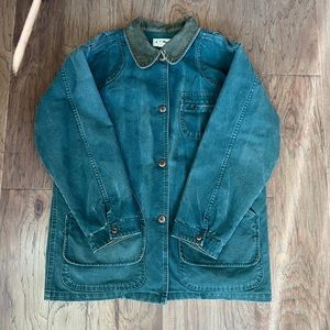 Vintage L.L. Bean barn chore jacket forest green